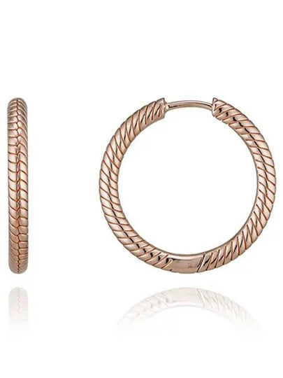 Women's Moments Charm Hoop Earrings Rose Gold - PANDORA - BALAAN 2