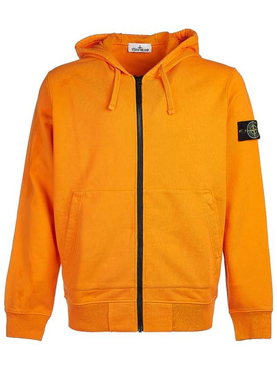 Wappen Patch Cotton Hooded Zip Up Orange - STONE ISLAND - BALAAN 2