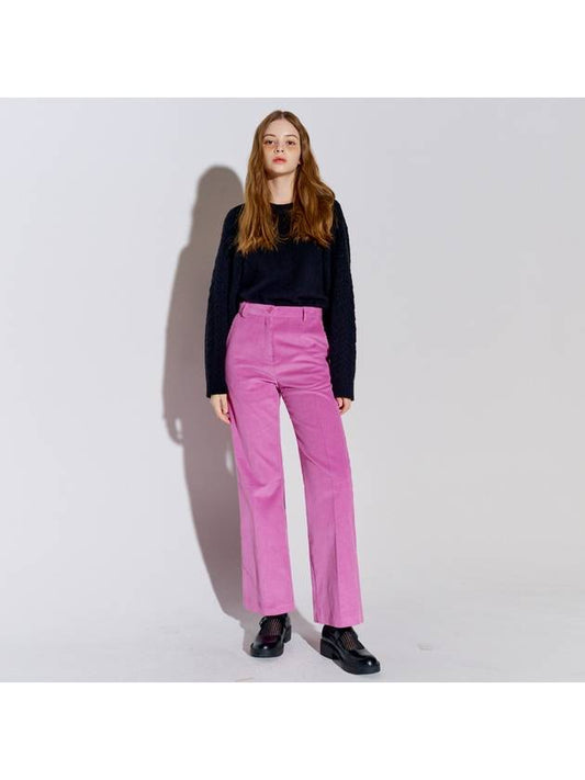 Coturoy Long Bootcut Pants Pink - OPENING SUNSHINE - BALAAN 1