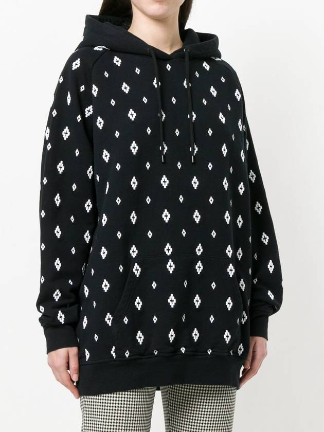 COUNTY OF MILAN embroidered knit hoodie - MARCELO BURLON - BALAAN 3