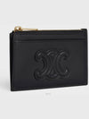 Triomphe Zipper Card Wallet Black - CELINE - BALAAN 3