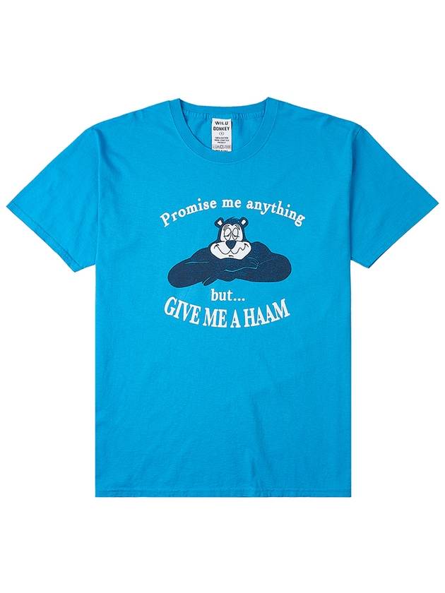 Wild Donkey Promise Short Sleeve TShirt T PROMISE STRONG WASHED AZURE - WILD DONKEY - BALAAN 9