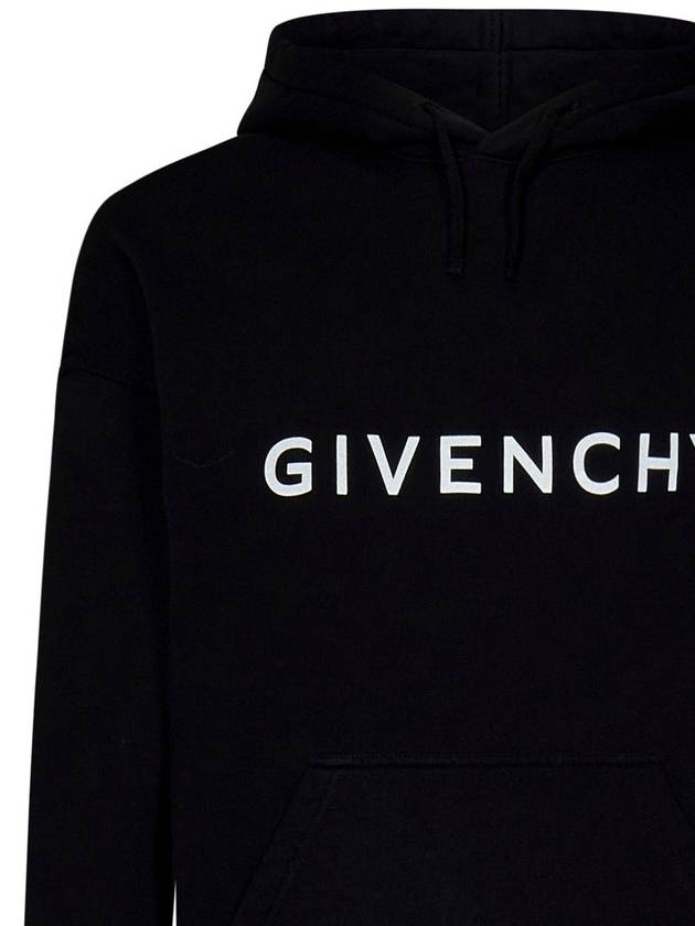 Archetype Cotton Hoodie Black - GIVENCHY - BALAAN 3