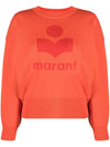 Ailys Logo Crew Neck Knit Top Orange - ISABEL MARANT - BALAAN 1