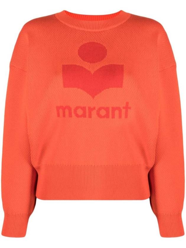 Ailys Logo Crew Neck Knit Top Orange - ISABEL MARANT - BALAAN 1