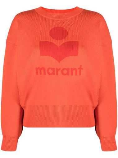 Ailys Logo Crew Neck Knit Top Orange - ISABEL MARANT - BALAAN 1