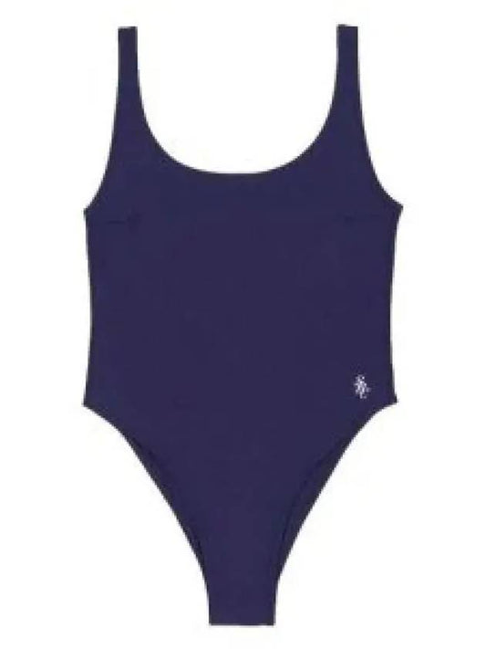 Collar Scoop Neck One-Piece Swimsuit SM971NA - SPORTY & RICH - BALAAN 2