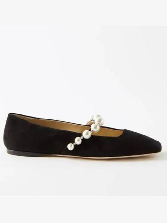 ADE Pearl Suede Flat Black - JIMMY CHOO - BALAAN 2