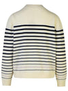 Billie Stripe Wool Knit Top Navy Ecru - A.P.C. - BALAAN 4