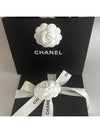 Women's CC Logo Caviar Flap Card Wallet White - CHANEL - BALAAN 7