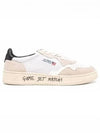 Medalist Mesh Suede Black Tab Low Top Sneakers White - AUTRY - BALAAN 2