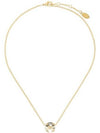 V logo metal crystal necklace - VALENTINO - BALAAN 2