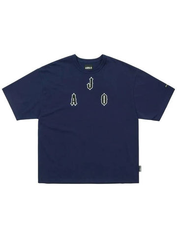 Diamond Logo T Shirt NAVY - AJOBYAJO - BALAAN 1