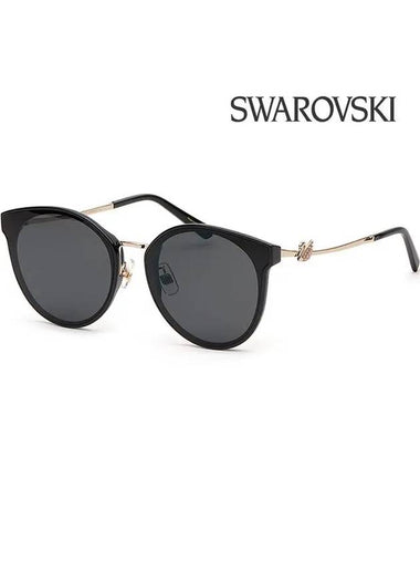 Sunglasses SK296K 01A Asian fit black - SWAROVSKI - BALAAN 1