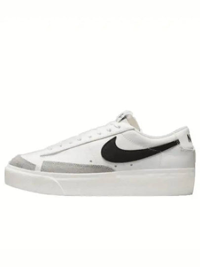 Blazer Platform Low Top Sneakers White Black - NIKE - BALAAN 2