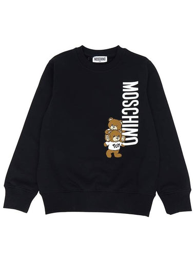 Kids brushed sweatshirt H8F05R LCA14 60100 Adults can wear - MOSCHINO - BALAAN 1