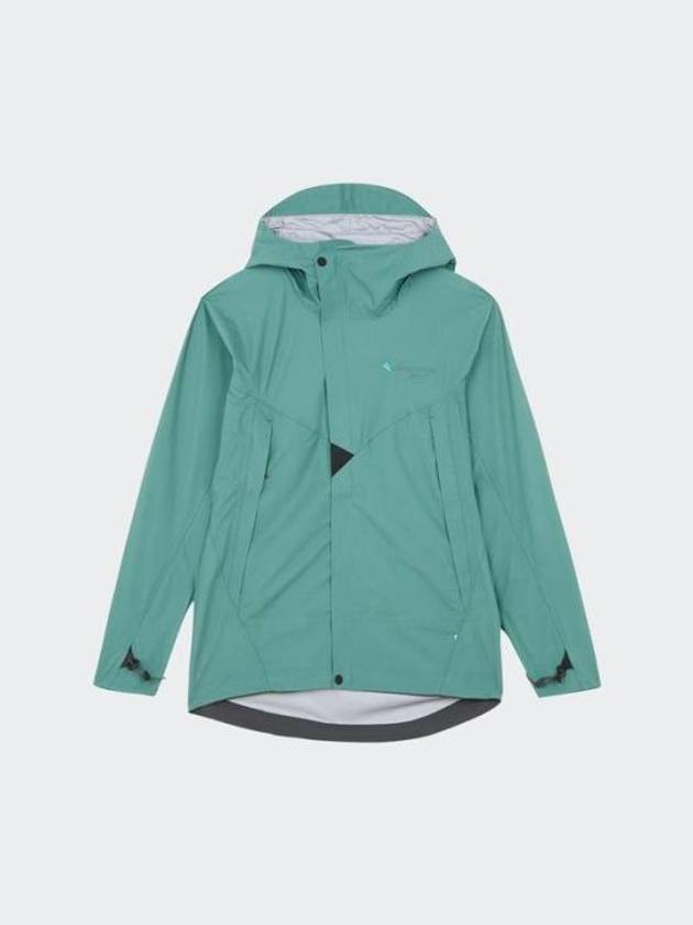 Men's Asynja Waterproof Hooded Zip-Up Jacket Brush Green - KLATTERMUSEN - BALAAN 2