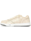 B27 Oblique Gravity Leather Low Top Sneakers Beige - DIOR - BALAAN 5