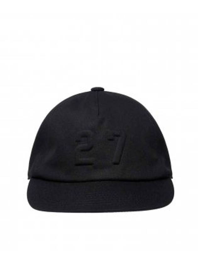 27 Logo Cotton 5 Panel Ball Cap Black - YCW - BALAAN 2