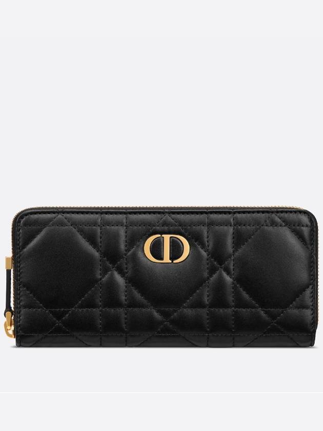 Miss Caro Voyageur Slim Long Wallet Black - DIOR - BALAAN 2