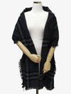 Check Scarf Cashmere Dark Grey - BURBERRY - BALAAN 3