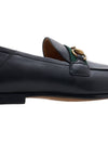 Horsebit Leather Loafers Black - GUCCI - BALAAN 11