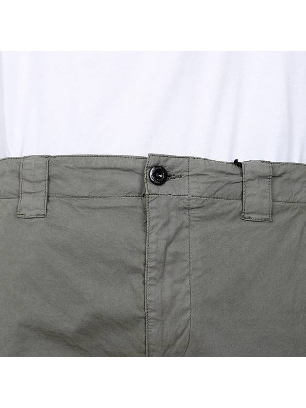 Twill Stretch Cargo Shorts Green - CP COMPANY - BALAAN 7