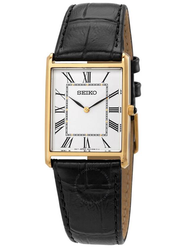 Seiko Essentials Quartz White Dial Men Watch SWR052 - SEIKO - BALAAN 1