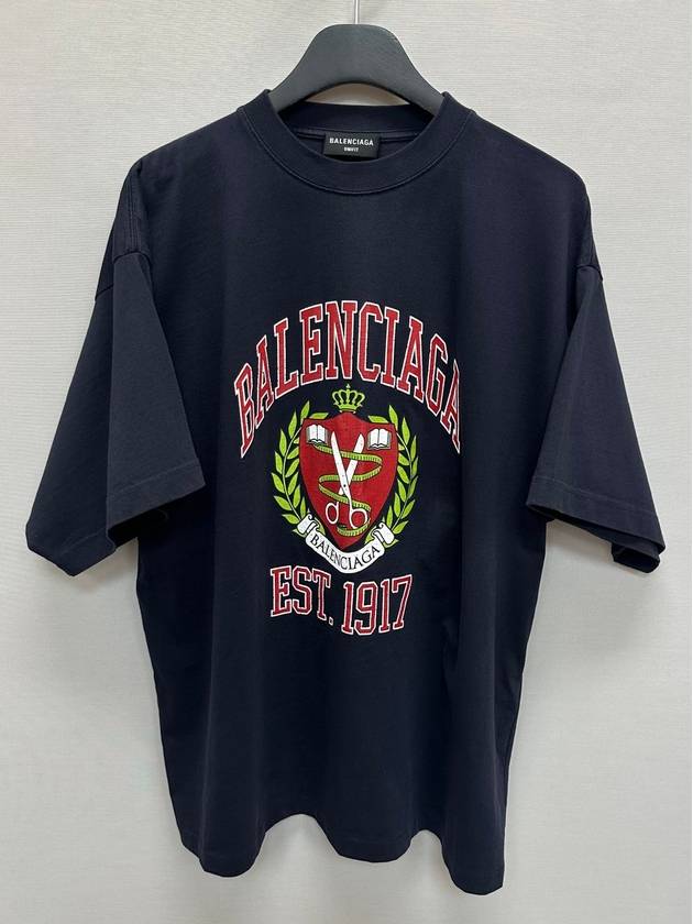 College logo short sleeve t shirt 1 - BALENCIAGA - BALAAN 1