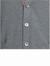 Milano Stitch 4-Bar Cardigan Medium Grey - THOM BROWNE - BALAAN 6