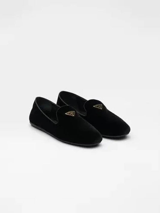 Velvet Loafers Black - PRADA - BALAAN 2