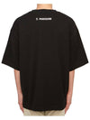 X Champion Men's Short Sleeve TShirt A11TS682 BLACK - MAISON MIHARA YASUHIRO - BALAAN 3