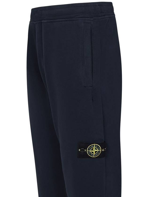 Signature Wappen Patch Cotton Baggy Pants Navy - STONE ISLAND - BALAAN 4