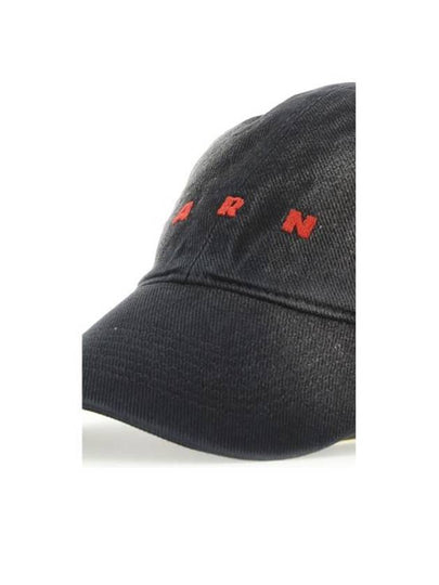 Embroidered Logo Denim Ball Cap Black - MARNI - BALAAN 2