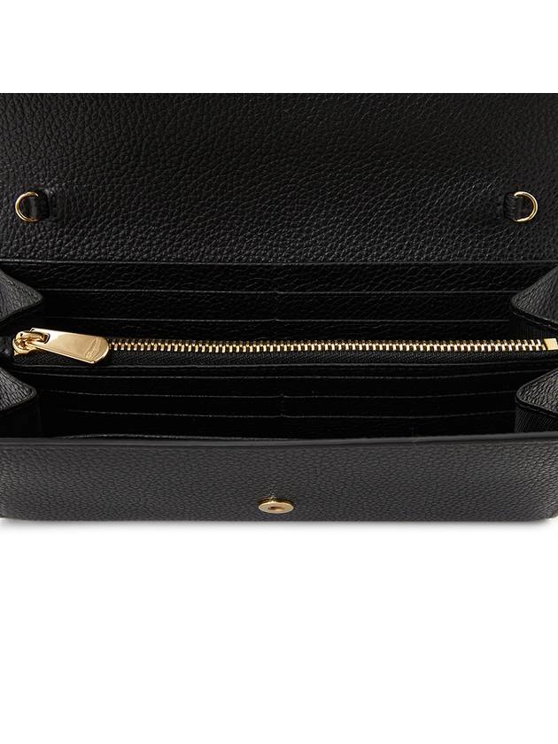 Gancini Chain Long Wallet Black - SALVATORE FERRAGAMO - BALAAN 10