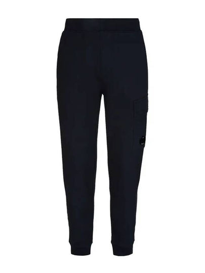 Men's Diagonal Raised Fleece Track Pants Navy - CP COMPANY - BALAAN 2