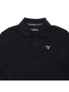 Tartan Pique Short Sleeve Polo Shirt Black - BARBOUR - BALAAN 4