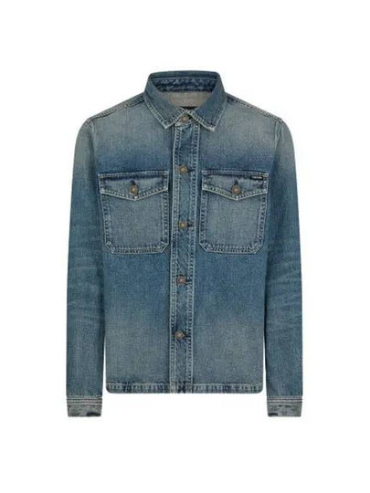 Logo Label Denim Jacket Blue - TOM FORD - BALAAN 2