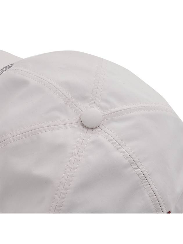 Logo Embroidered Curved Peak Ball Cap White - BRUNELLO CUCINELLI - BALAAN 9