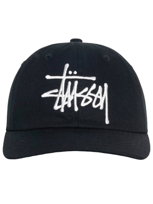 Low Profile Big Basic Ball Cap Anthracite - STUSSY - BALAAN 1