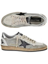 Ball Star Suede Star Laminate Low Top Sneakers Grey - GOLDEN GOOSE - BALAAN 3