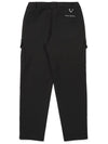 BRUSHED CARGO POCKET PANTS BLACK WOMAN - MALBON GOLF - BALAAN 2