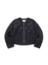 Half Quilting Zip Up Jacket Black - LIBERE - BALAAN 1