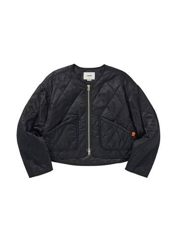 Half Quilting Zip Up Jacket Black - LIBERE - BALAAN 1