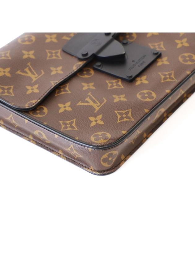 Louis Vuitton M80560 Monogram Macassar S Lock A4 Pouch - LOUIS VUITTON - BALAAN 7