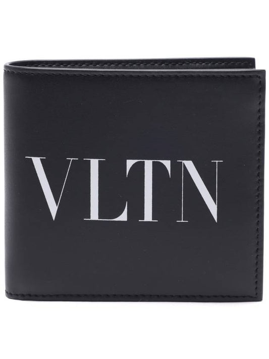 VLTN Logo Half Wallet Black - VALENTINO - BALAAN 2