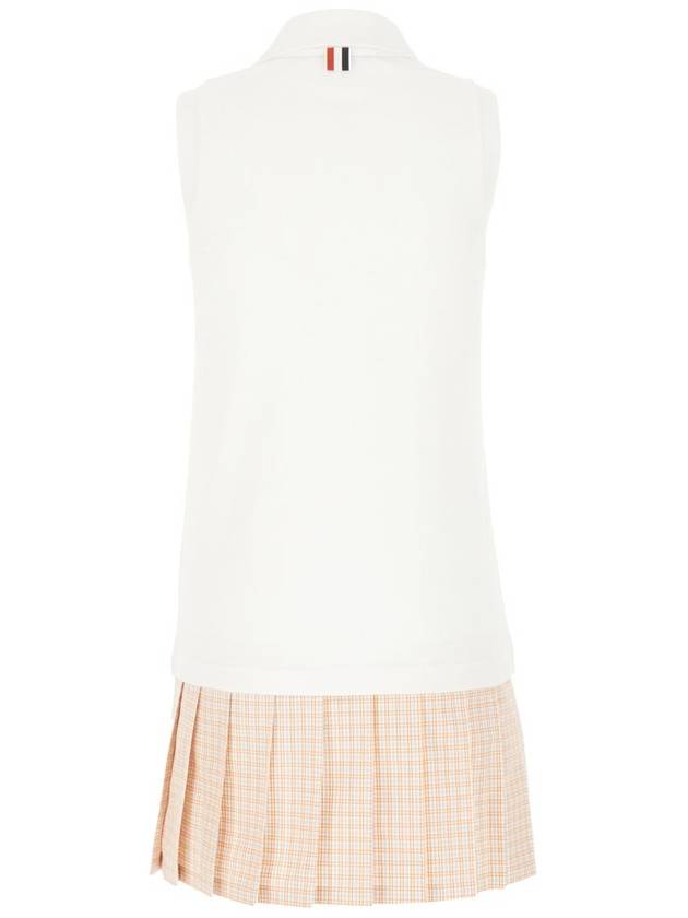 pleated panel polo dress FJD107A00050 - THOM BROWNE - BALAAN 3