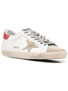 Superstar Suede Toe Red Tab Low Top Sneakers White - GOLDEN GOOSE - BALAAN 3