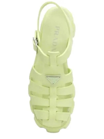 Monolith Rubber Sandals Green - PRADA - BALAAN 2