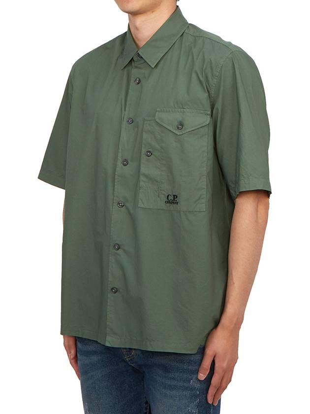 Short Sleeve Shirt 16CMSH208A005328G 649 Green - CP COMPANY - BALAAN 3